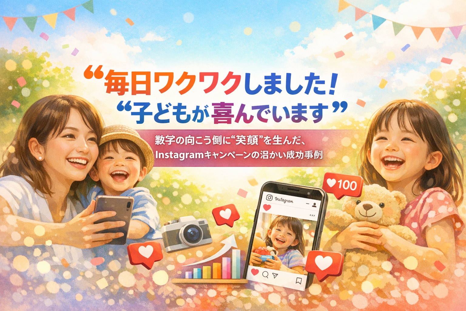 「毎日ワクワクしました！」「子どもが喜んでいます」──数字の向こう側に“笑顔”を生んだ、Instagramキャンペーンの温かい成功事例